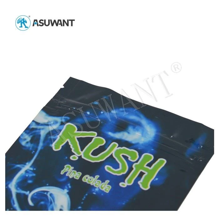 Kush Herbal Incense Plastic Ziplock Mylar Bags With Zipper Heat Sealing