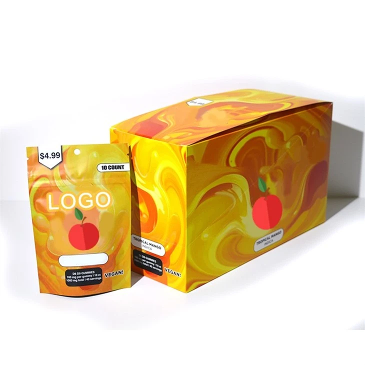 Retail Full Color Printed Food Candy Snacks Cardboard Display Box Counter Customized Paper Display Box